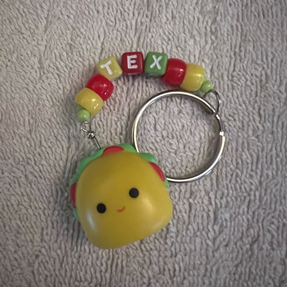 Squishmallow Tex the Taco Keychain